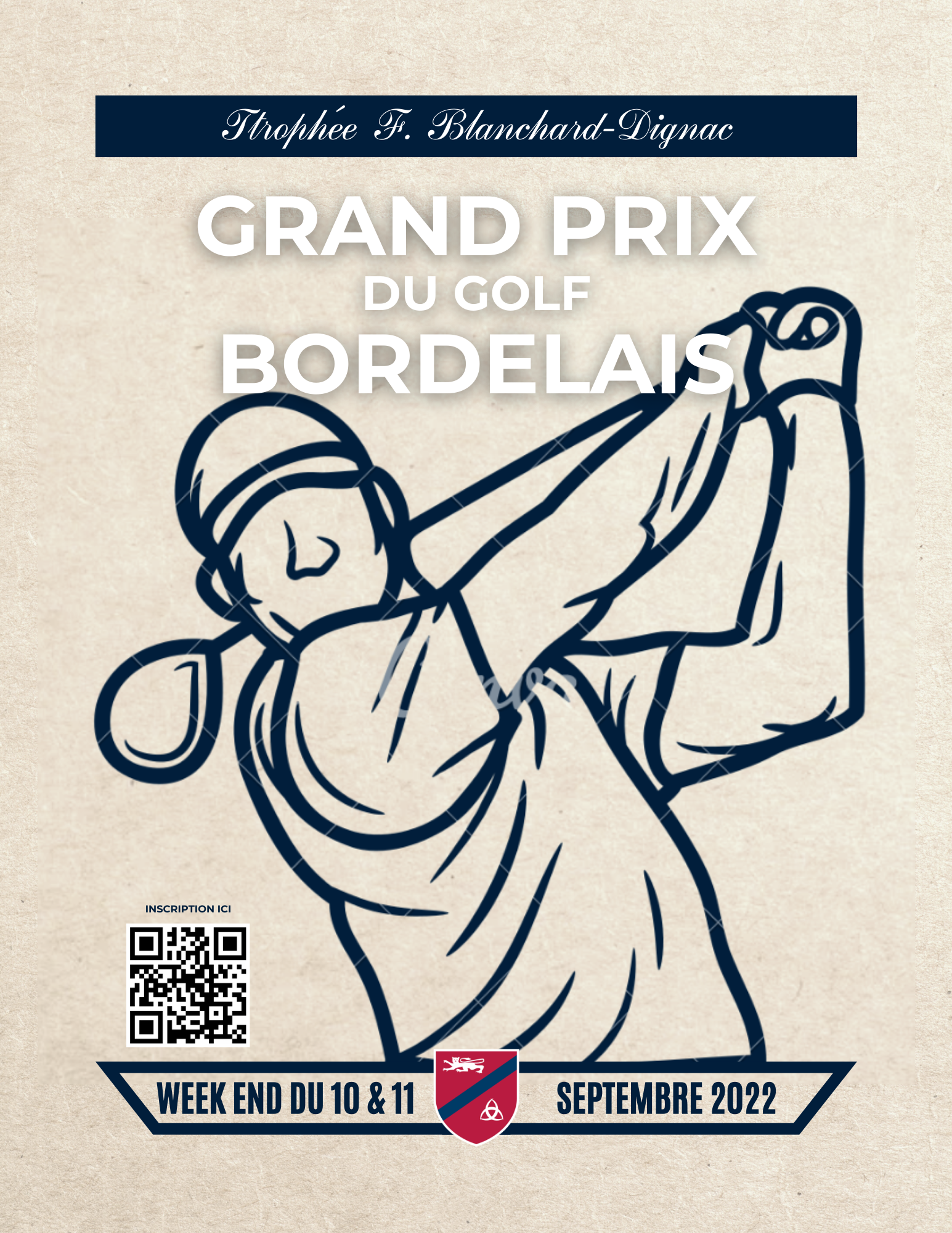 2022 GRAND PRIX DU GOLF BORDELAIS affiche