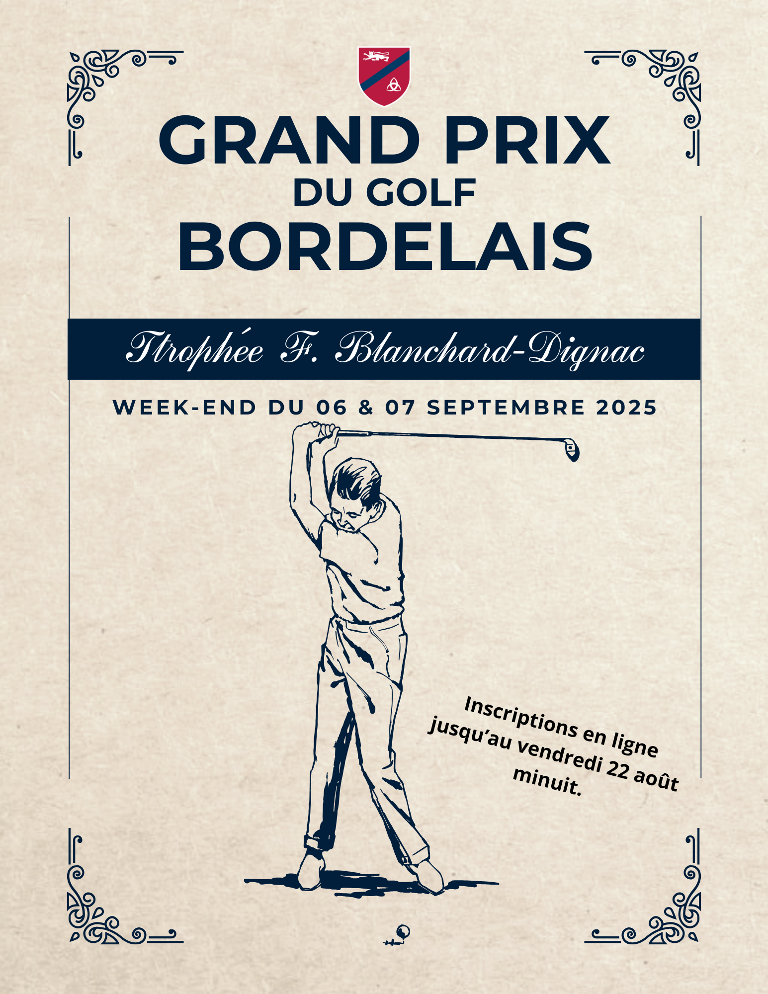 GRAND PRIX DU GOLF BORDELAIS 2021 affiche 5